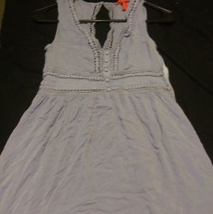 Blue sleeveless dress